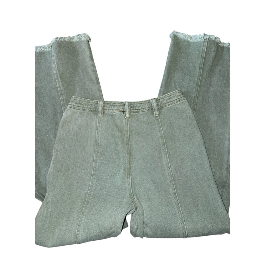 Entro Light Green Textured Pants